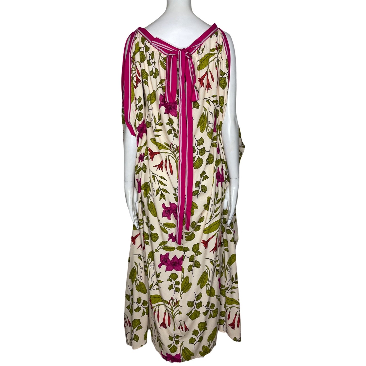 Vestido Andrea Otalora Hojas Beige - Talla L