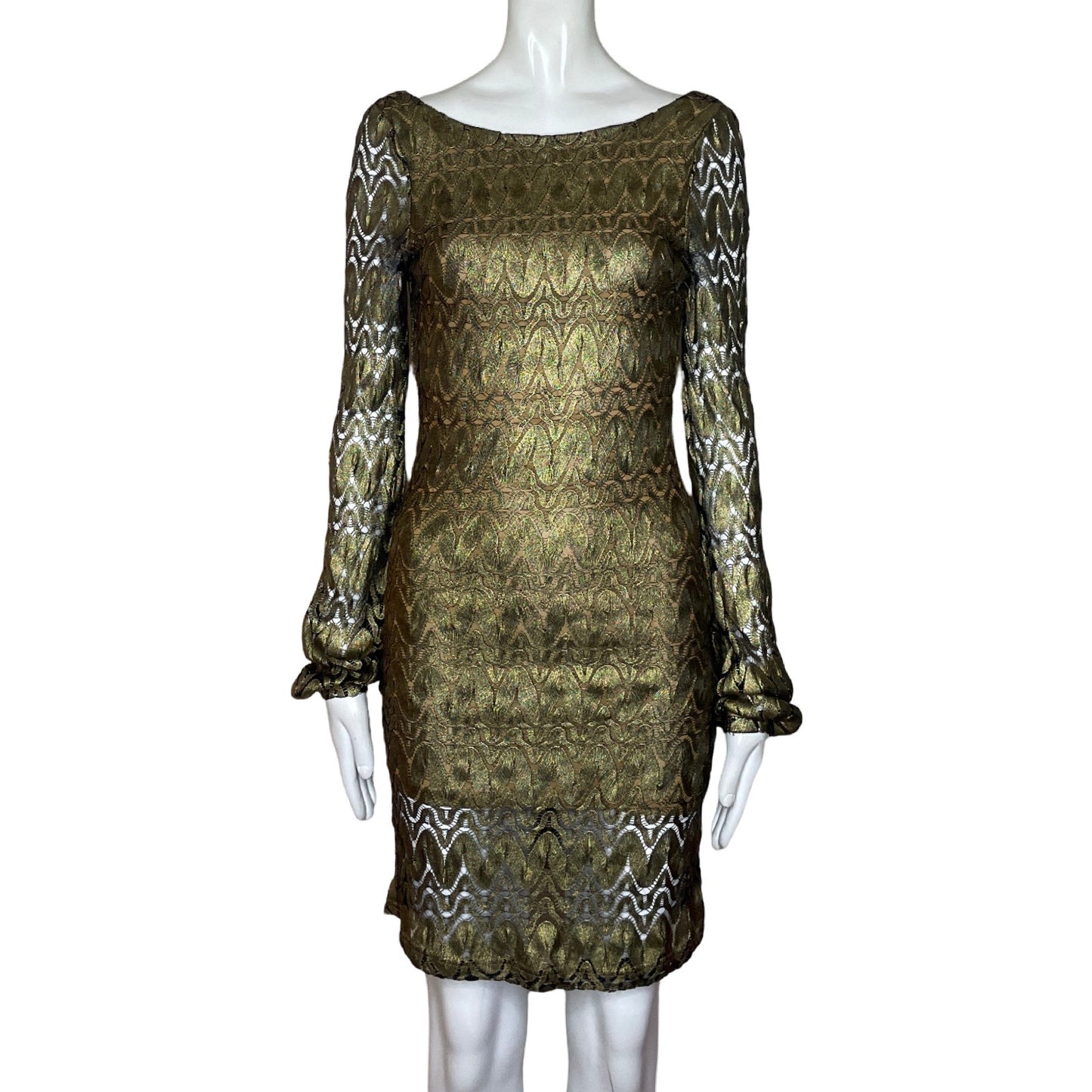 Vestido San Joy Brillante Dorado - Talla S