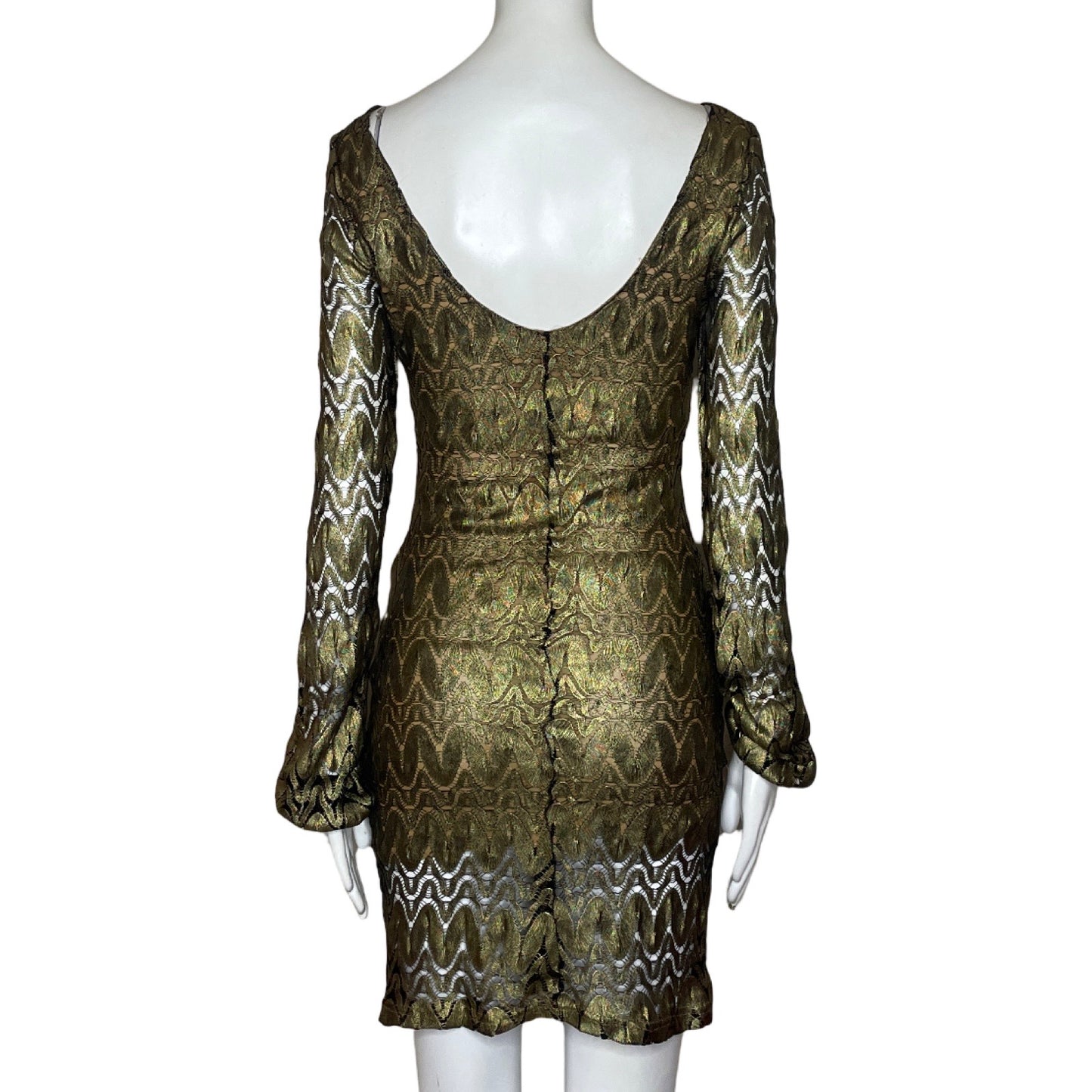 Vestido San Joy Brillante Dorado - Talla S