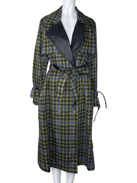 Trench Coat Signed Blake The Drop Estampado Verde-Talla M