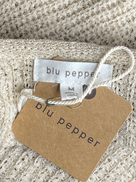 Vestido Blu Pepper Tejido Beige-Talla M