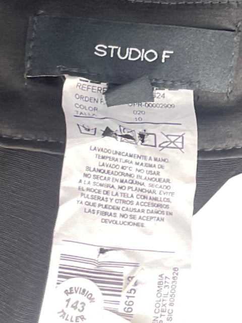 Pantalón Studio F Vuelos Negro-Talla 10