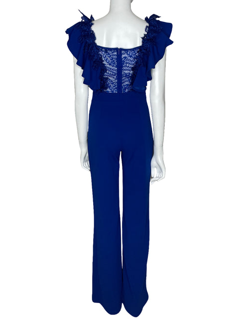 Mono Valentine Vuelos Encaje Azul-Talla M