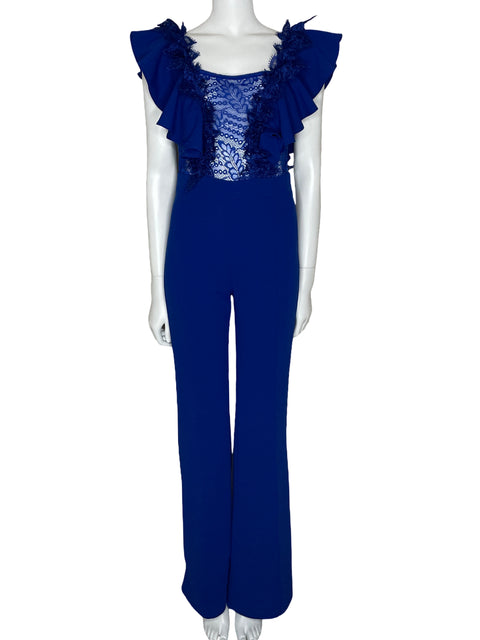 Mono Valentine Vuelos Encaje Azul-Talla M