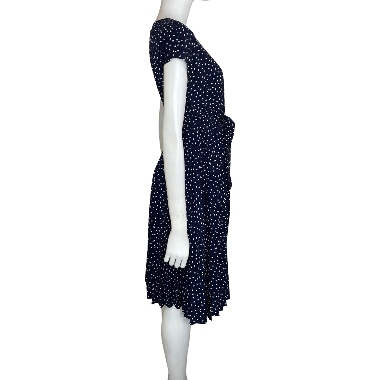 Vestido Tesoro TPS Puntos Plisado Azul-Talla U