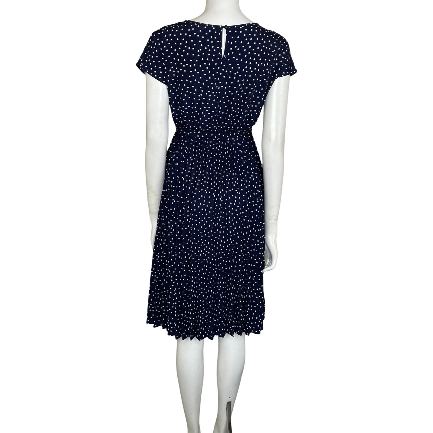 Vestido Tesoro TPS Puntos Plisado Azul-Talla U