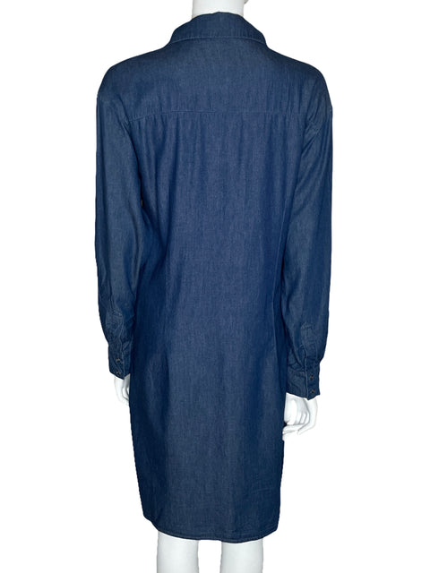 Vestido Emma Denim Manga Larga Azul-Talla L