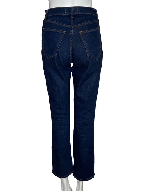 Pantalón Abercrombie & Fitch Ankle Straight Azul-Talla 25