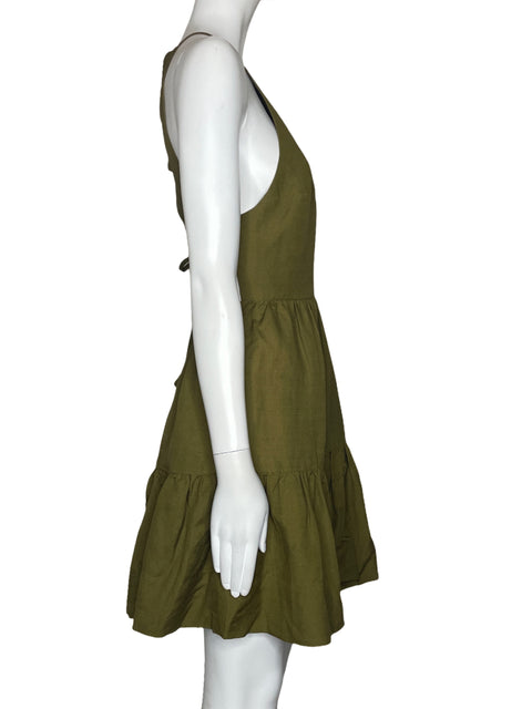 Vestido Shona Joy Halter Verde-Talla 4