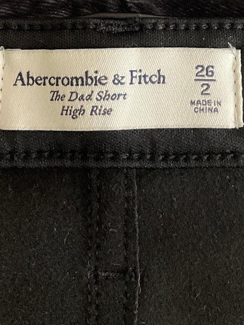Short Abercrombie & Fitch Dad Short Negro-Talla 26