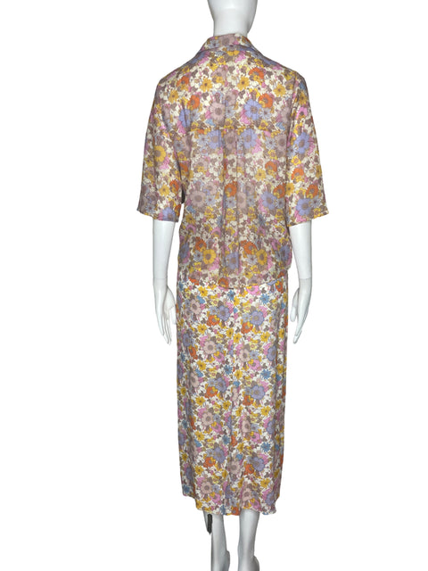 Set MNG Falda+Camisa Folres Rosado-Talla XS