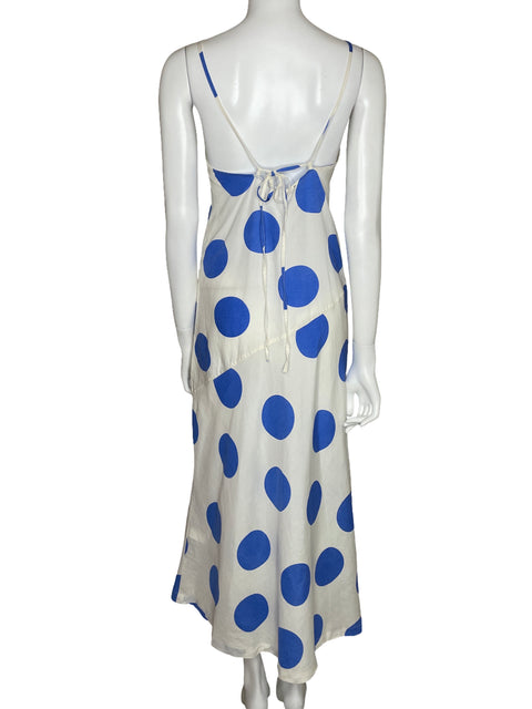 Vestido Parfois Fluido Circulos Blanco-Talla L