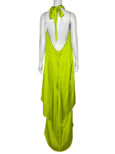 Vestido Baobab Satinado Verde-Talla S