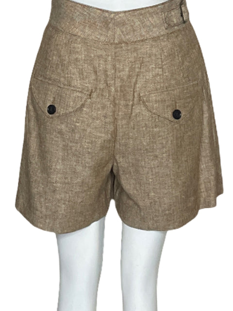 Short Tesoro TPS Cinturon Marron-Talla XS