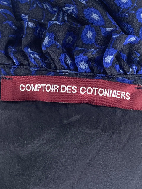 Blusa Comptoir Des Cotonniers Estampado Azul-Talla S