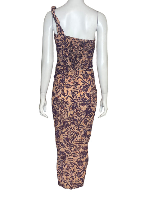 Set Zara Estampado Morado-Talla XS