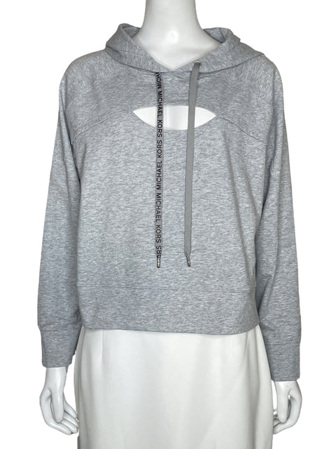 Abrigo Michael Kors Cut Out Gris-Talla M