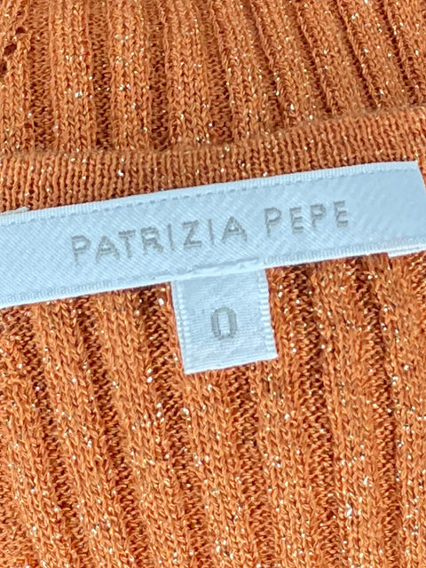 Top Patrizia Pepe Brillante Naranja-Talla 0