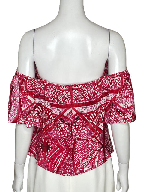 Blusa Amanda Uprichard Vuelos Rosado-Talla M