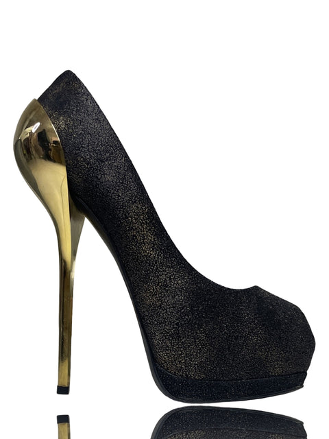 Calzado Giuseppe Zanotti Design Brillo Tacos Negro-Talla 38