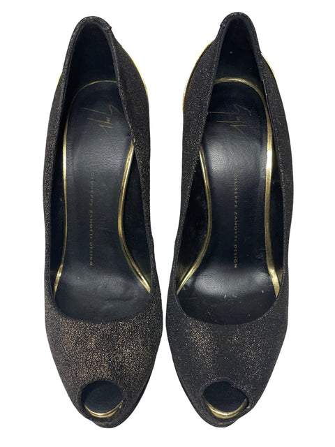 Calzado Giuseppe Zanotti Design Brillo Tacos Negro-Talla 38