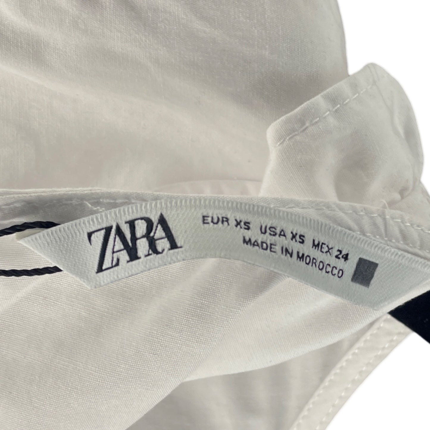 Camisa Zara Vuelos Blanco-Talla XS