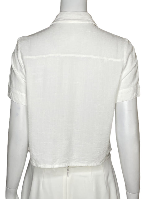 Camisa Carmen Steffens Bolsillos Blanco-Talla U