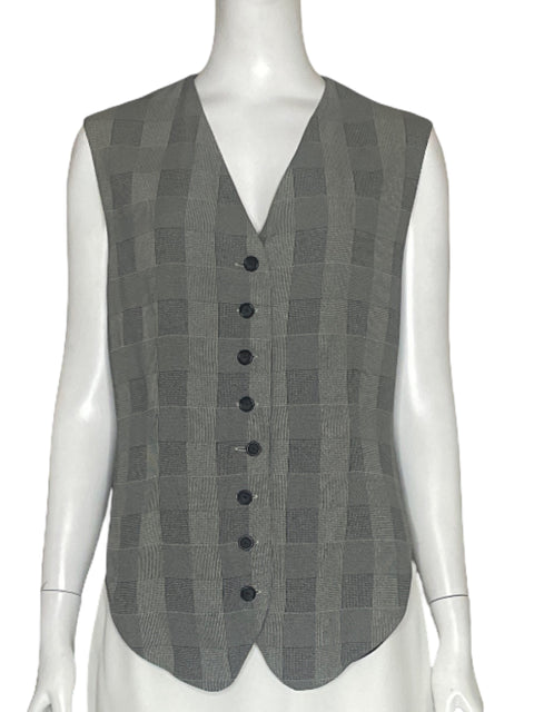 Chaleco Gruppo Americano Cuadros Negro - Talla L
