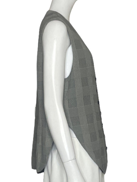Chaleco Gruppo Americano Cuadros Negro - Talla L