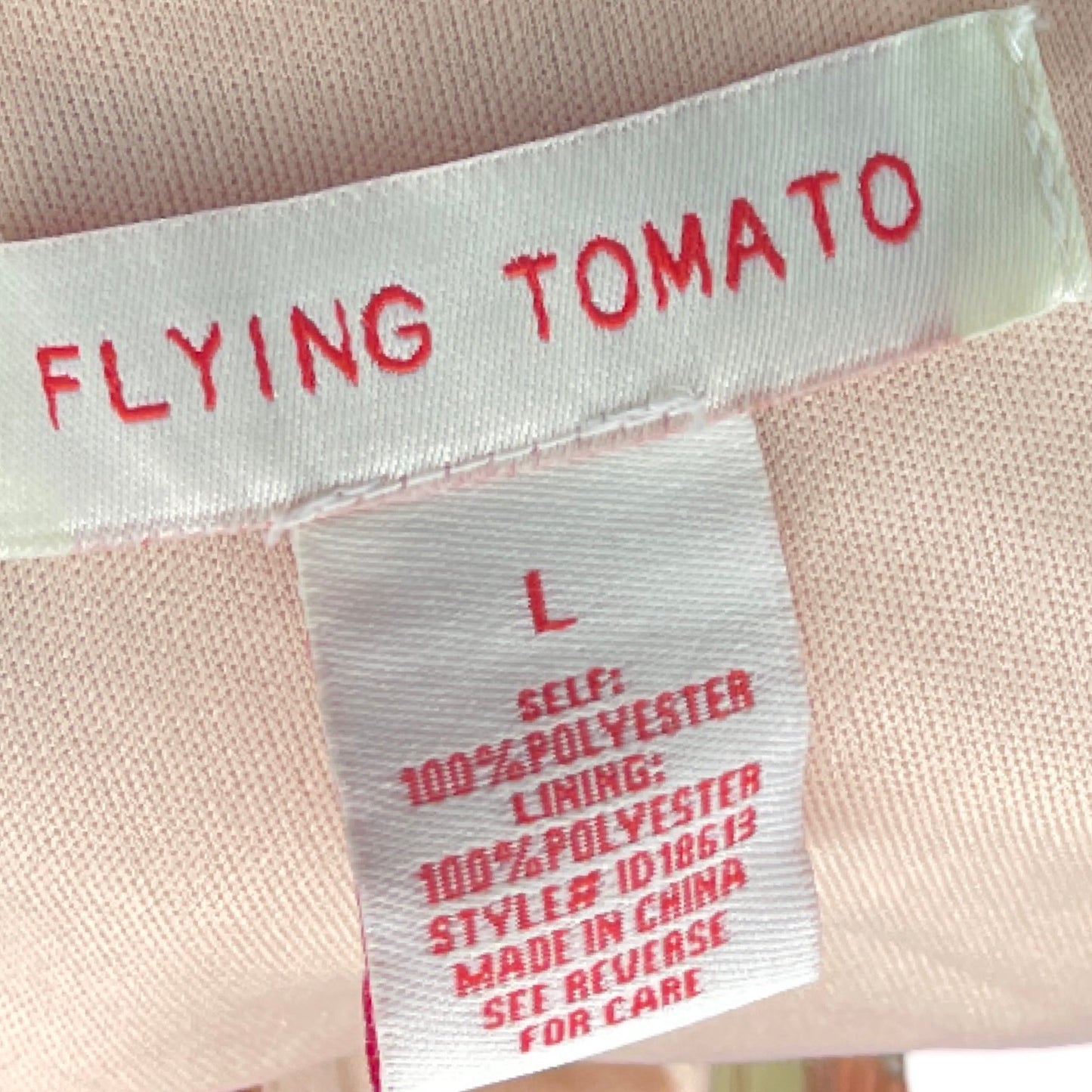 Vestido Flying Tomato Floral Mangas Larga Naranja - Talla L