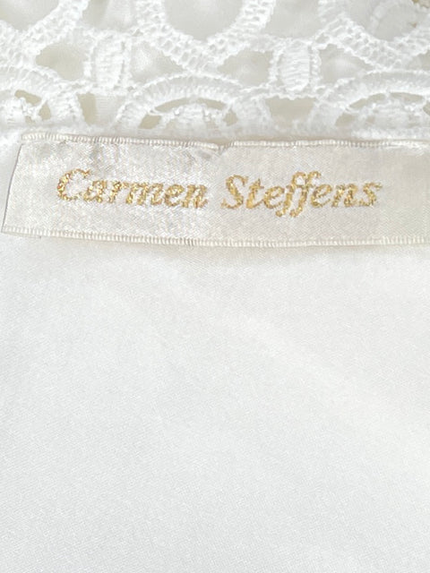 Blusa Carmen Steffens Encaje Blanco-Talla U