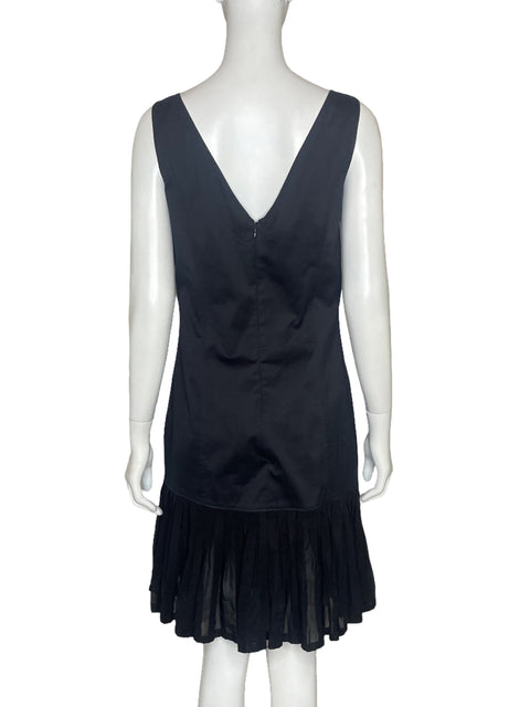 Vestido Ellie Tahari Sin Mangas Negro - Talla S
