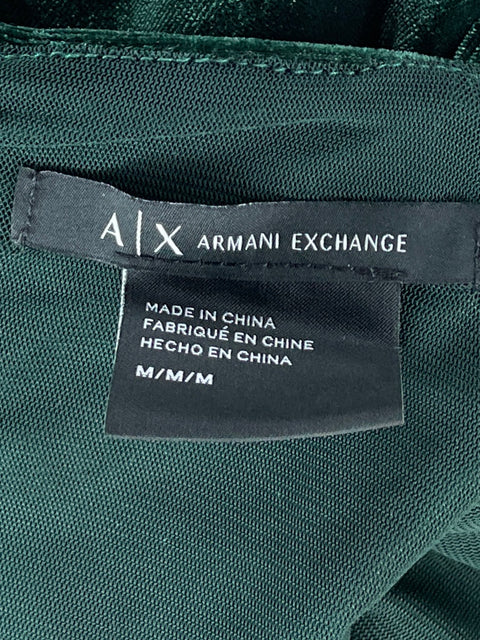 Top Armani Exchange Velvet Verde-Talla M