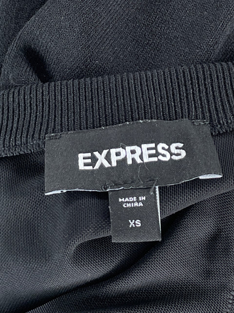 Top Express Sin Mangas Mesh Negro-Talla XS