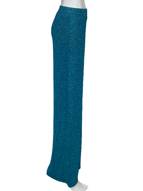 Pantalón If She Love Areum Lurex Azul-Talla M