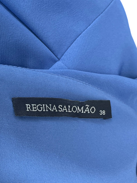 Vestido Regina Salomao Vuelos Azul-Talla 38