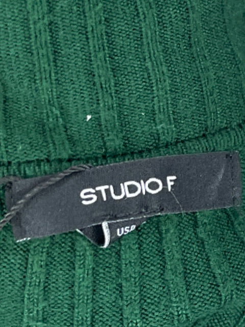 Sueter Studio F Acanalado Botones Verde-Talla 4