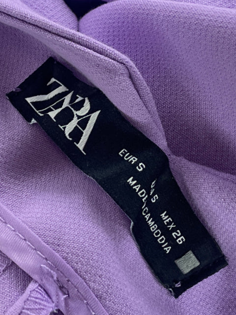 Pantalón Zara Trouser Morado-Talla S