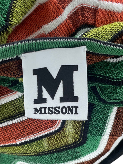 Vestido Missoni ZigZag Maxi Verde-Talla 10