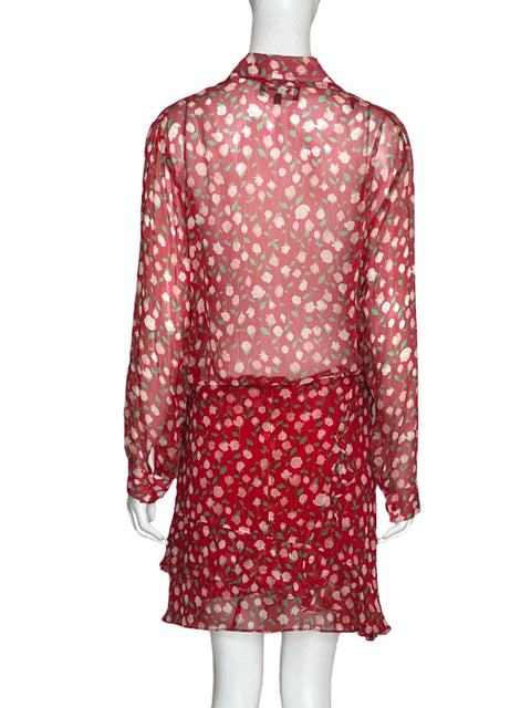 Set The Kooples Floral Rojo-Talla 2