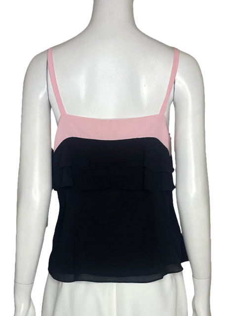 Blusa Ann Taylor Loft Tiras Negro - Talla 6