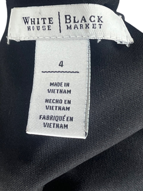 Vestido White House Fluido Negro - Talla 4