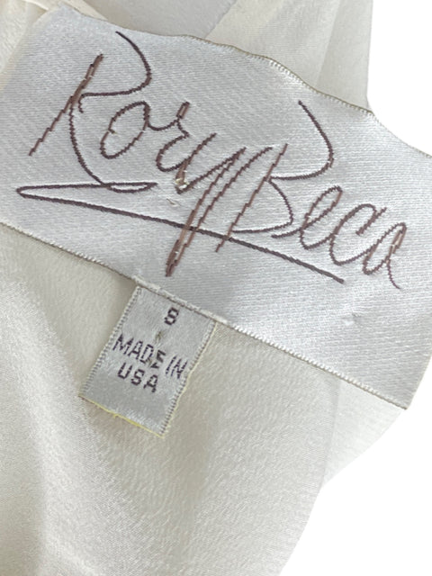 Vestido Rory Beca Cuello V Azul - Talla 6