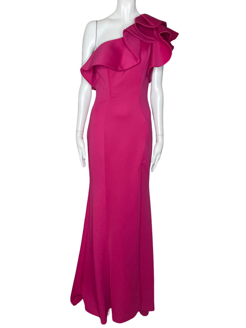 Vestido Dave & Johnny One Shoulder Rosado-Talla 7/8