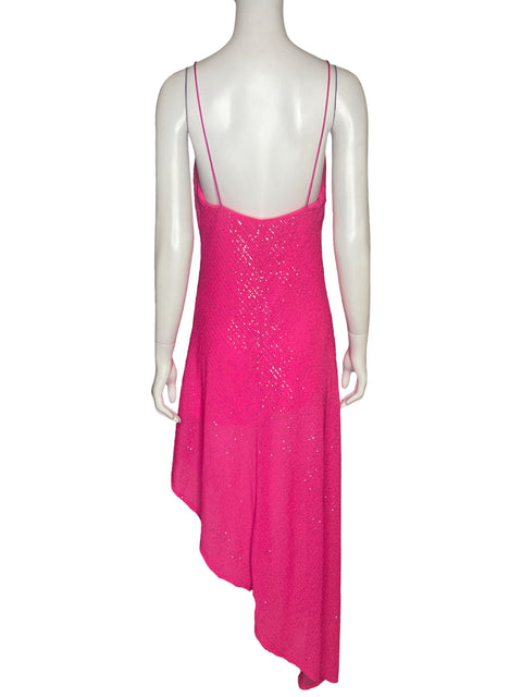 Vestido Rotate Lentejuelas Fucsia - Talla 8