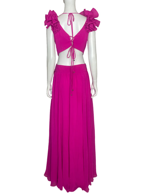 Vestido PatBo CutOut Fucsia - Talla 8