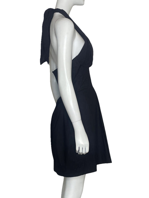 Vestido Maeve Halter Negro - Talla XS