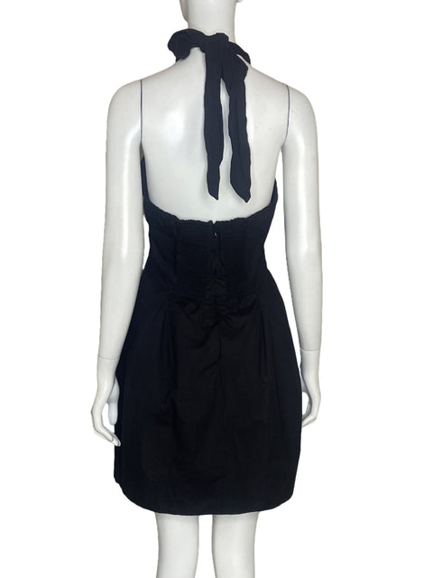 Vestido Maeve Halter Negro - Talla XS