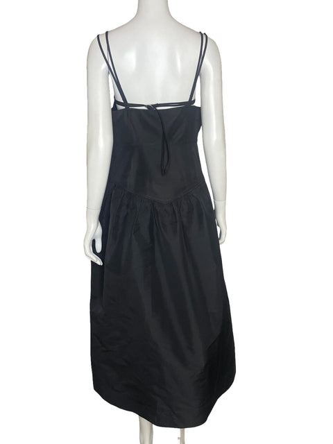 Vestido Ganni Globo Negro - Talla 38