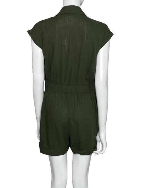 Romper Express Bolsillos Verde-Talla M